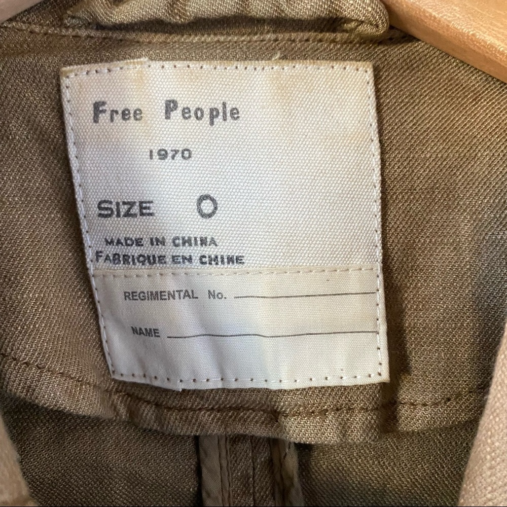 Free People Cropped Moto Jacket in Light Brown - Picture 2 of 4